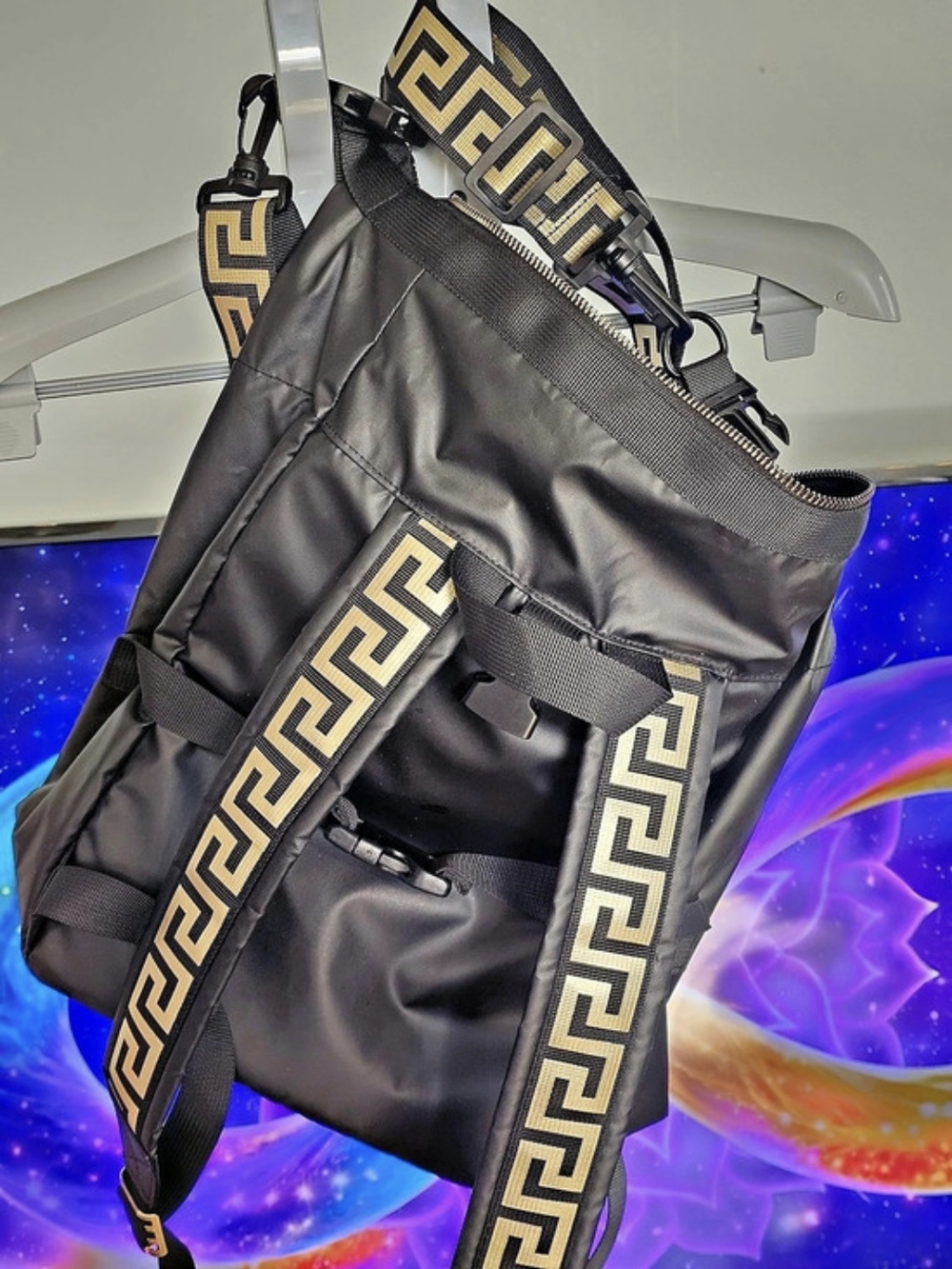 ❗️VERSACE Convertible Rider Backpack , Shoulder Tote / Backpack NWOT ❗️ - Picture 5 of 11